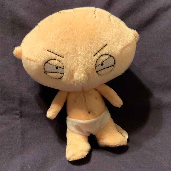 Kellytoy 2005 Family Guy “Stewie” In Diaper Beanie Plush Toy - Picture 8 of 11